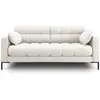 Image de Canapé 2 places en tissu structurel beige clair