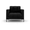 Image de Fauteuil en tissu structurel noir