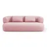 Image de Canapé 3 places en tissu chenille rose