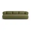 Image de Canapé 4 places en tissu bouclé vert