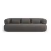 Image de Canapé 4 places en tissu bouclé gris