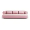 Image de Canapé 4 places en tissu chenille rose