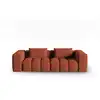 Image de Canapé modulable 3 places en tissu structurel corail