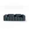 Image de Canapé modulable 3 places en tissu structurel bleu foncé
