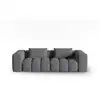 Image de Canapé modulable 3 places en tissu structurel gris