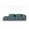 Image de Canapé modulable gauche 3 places en tissu structurel bleu clair