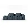Image de Canapé modulable gauche 3 places en tissu structurel bleu foncé