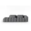Image de Canapé modulable gauche 3 places en tissu structurel gris