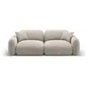 Image de Canapé modulable 3 places en velours beige foncé