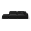 Image de Canapé modulable gauche 3 places en velours anthracite