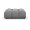 Image de Pouf en velours gris clair
