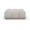 Image de Pouf en velours beige clair