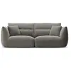 Image de Canapé modulable 3 places en chenille gris foncé