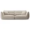 Image de Canapé modulable 4 places en chenille beige clair