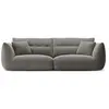 Image de Canapé modulable 4 places en chenille gris foncé