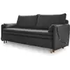 Image de Canapé 3 pl convertible antitache, gris foncé
