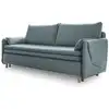 Image de Canapé 3 pl convertible antitache, bleu