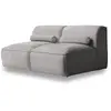 Image de Système modulaire: canapé 2 pl, gris