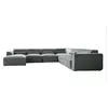 Image de Système modulaire: canapé d'angle fixe u, 8 pl, droit, vert olive