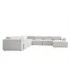 Image de Système modulaire: canapé d'angle fixe u, 8 pl, gauche, beige