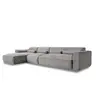 Image de Système modulaire: canapé d'angle fixe, 6pl, gauche, gris