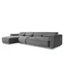 Image de Système modulaire: canapé d'angle fixe, 6pl, gauche, gris foncé