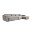 Image de Système modulaire: canapé d'angle fixe, 6pl, droit, beige foncé