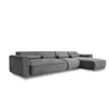 Image de Système modulaire: canapé d'angle fixe, 6pl, droit, gris foncé