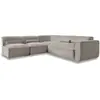 Image de Système modulaire: canapé d'angle fixe, 7pl, gauche beige foncé