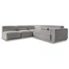 Image de Système modulaire: canapé d'angle fixe, gauche, 7pl, gris