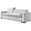 Image de Canapé convertible, tissu anti-tâche, beige