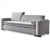 Image de Canapé convertible, tissu anti-tâche, gris
