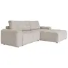 Image de Canapé d'angle modulaire 4pl convertible, angle droit, sel et poivre