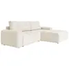 Image de Canapé d'angle modulaire 4pl convertible, angle droit, beige