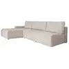 Image de Canapé d'angle modulaire 5pl convertible, angle gauche, sel et poivre