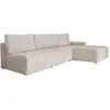 Image de Canapé d'angle modulaire 5pl convertible, angle droit, sel et poivre