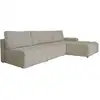 Image de Canapé d'angle modulaire 5pl convertible, angle droit, gris