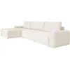 Image de Canapé d'angle modulaire 5pl convertible, angle gauche, beige