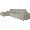 Image de Canapé d'angle modulaire 5pl convertible, avec accoudoir, gris