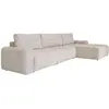 Image de Canapé d'angle modulaire 5pl convertible, angle droit, sel et poivre