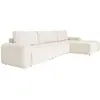 Image de Canapé d'angle modulaire 5pl convertible, angle droit, beige