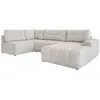 Image de Canapé d'angle modulaire 8pl convertible, gauche, sel et poivre