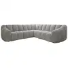 Image de Canapé d'angle fixe, 7pl, angle réversible, gris clair