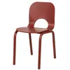 Image de Chaise de salle à manger en hêtre, rouge