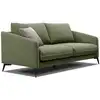 Image de Canapé droit 3 places tissu vert foncé