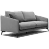 Image de Canapé droit 3 places tissu gris