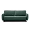 Image de Canapé convertible 3 places tissu vert foncé