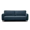 Image de Canapé convertible 3 places tissu bleu foncé