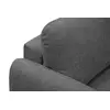 Image de Canapé convertible 3 places tissu gris foncé