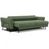 Image de Canapé convertible 3 places tissu vert